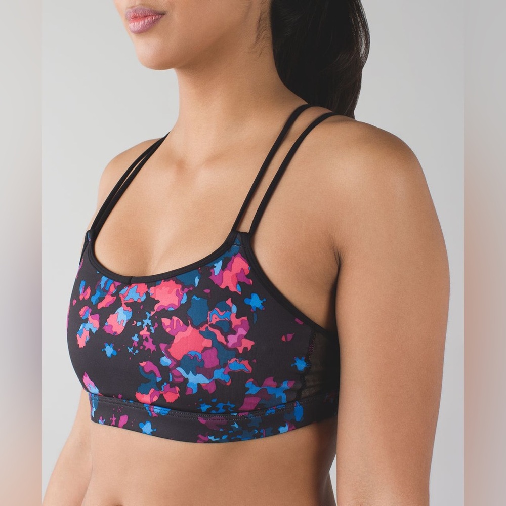 Lululemon Make A Move Bra in Dandy Digie Multi / Black Size 8